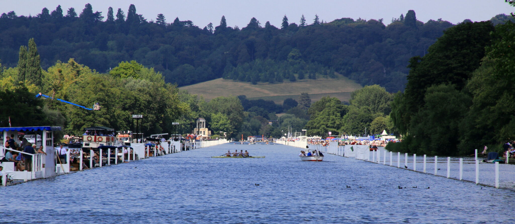 Boats on the River at Henley Regatta
